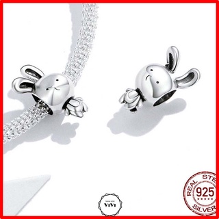 Vòng tay Charm mặt đàn guitar/ thỏ/ thẻ bài – Lắc tay bạc ViVi_Gift