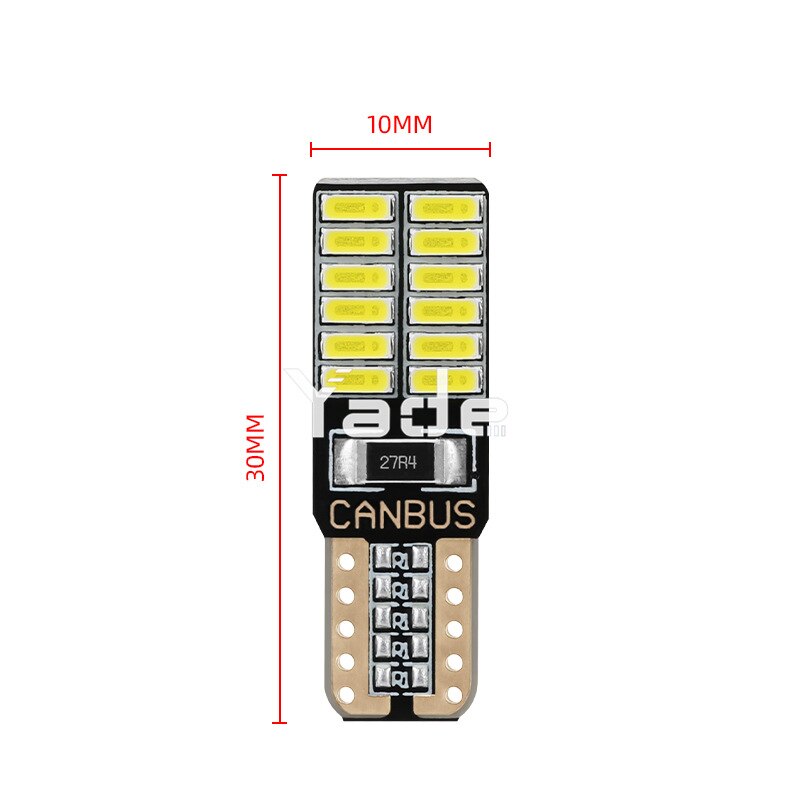 Đèn Led T10 4014 24smdnon-poar Trang Trí Biển Số Xe Hơi W5W 194