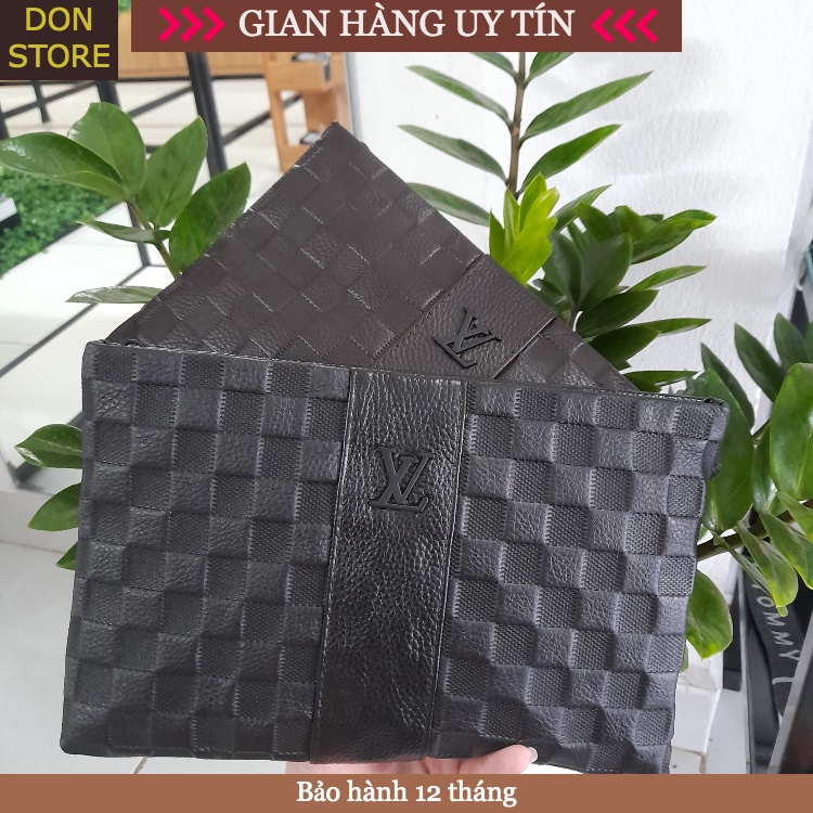 Clutch Nam/ Ví Cầm Tay Nam Full Da Bò Thật 100% Sản Phẩm Cao Cấp New Trend 2020 (BH 12 Tháng)