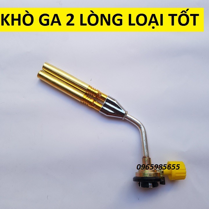 Đèn khò Gas Đôi-Lắp Bình Gas Mini Tiện Lợi -   Khò ga 2 lòng -   Đèn khò ga mini