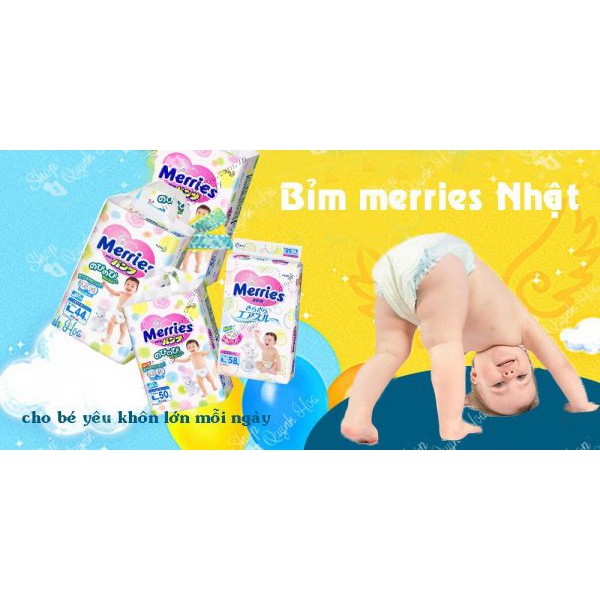 [NỘI ĐỊA/CỘNG MIẾNG] BỈM DÁN/QUẦN MERRIES SIZE Nb90+6/S82+6/M64+4/M58+6/L54+4/L44+6/