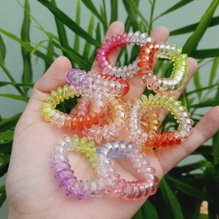Túi 10 Lò xo cột tóc pha lê cở trung (3cm)