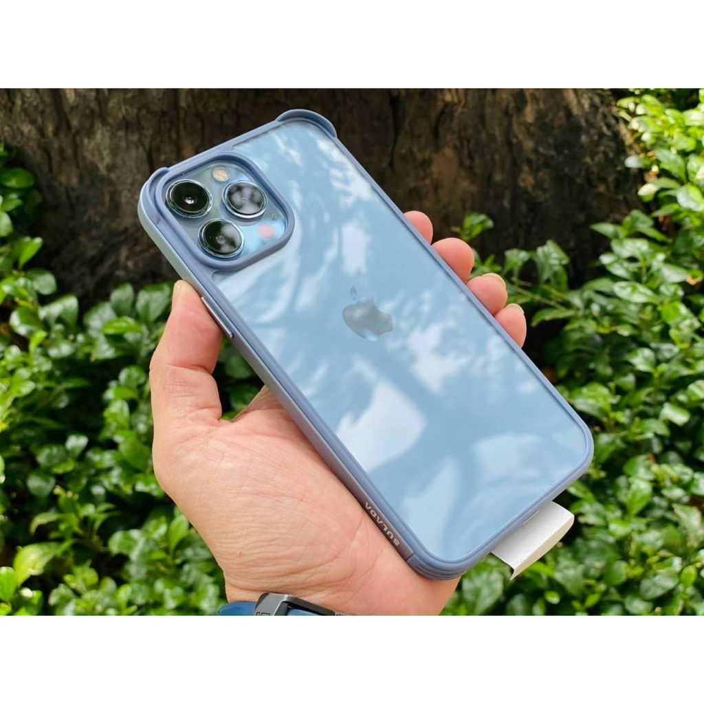 Ốp lưng Sulada iPhone 13/13 Pro/13 Pro max viền mền kết hợp nhôm lưng kính