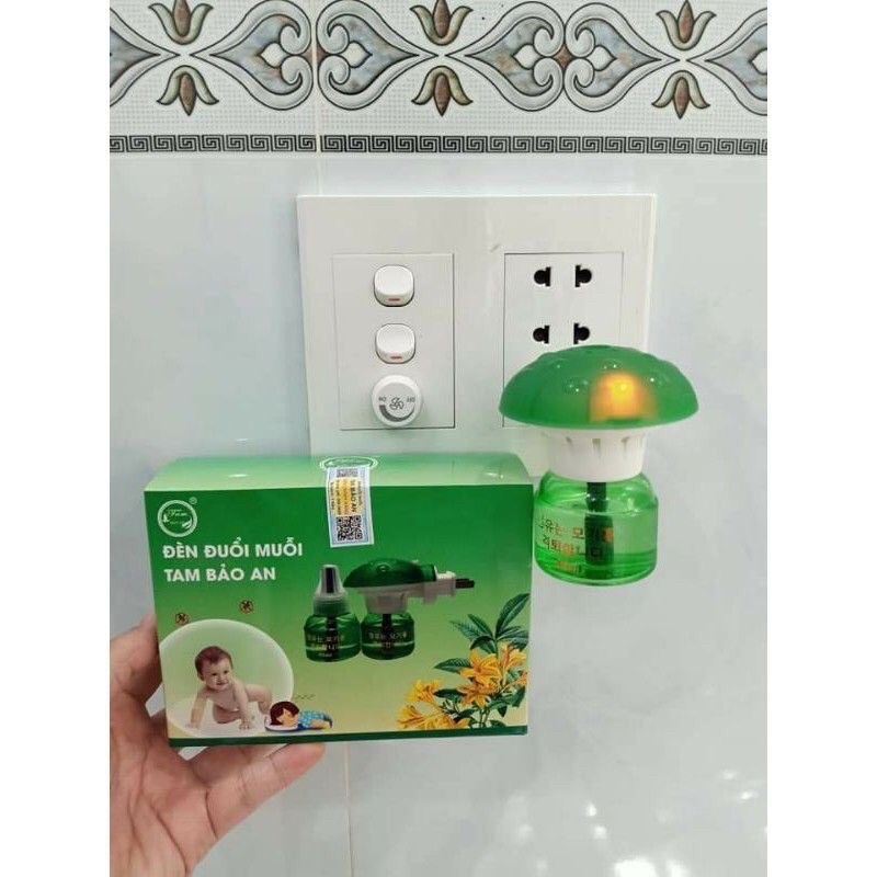 sale sốc ĐÈN ĐUÔI MUỖI TAM BẢO AN 1 cùi 2 tinh dầu