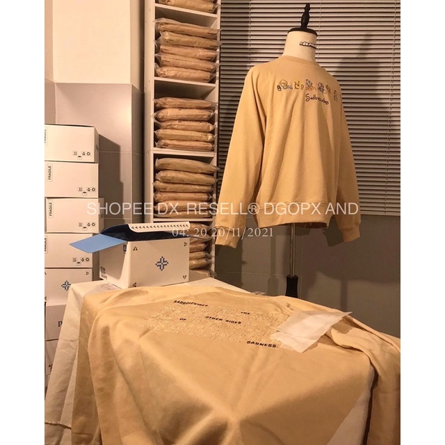 ÁO TAY DÀI SADBOIZVIBES TOSS SWEATER - CREAM (Click Deal Tặng Kèm Móc Khóa Hoặc Túi Tote)