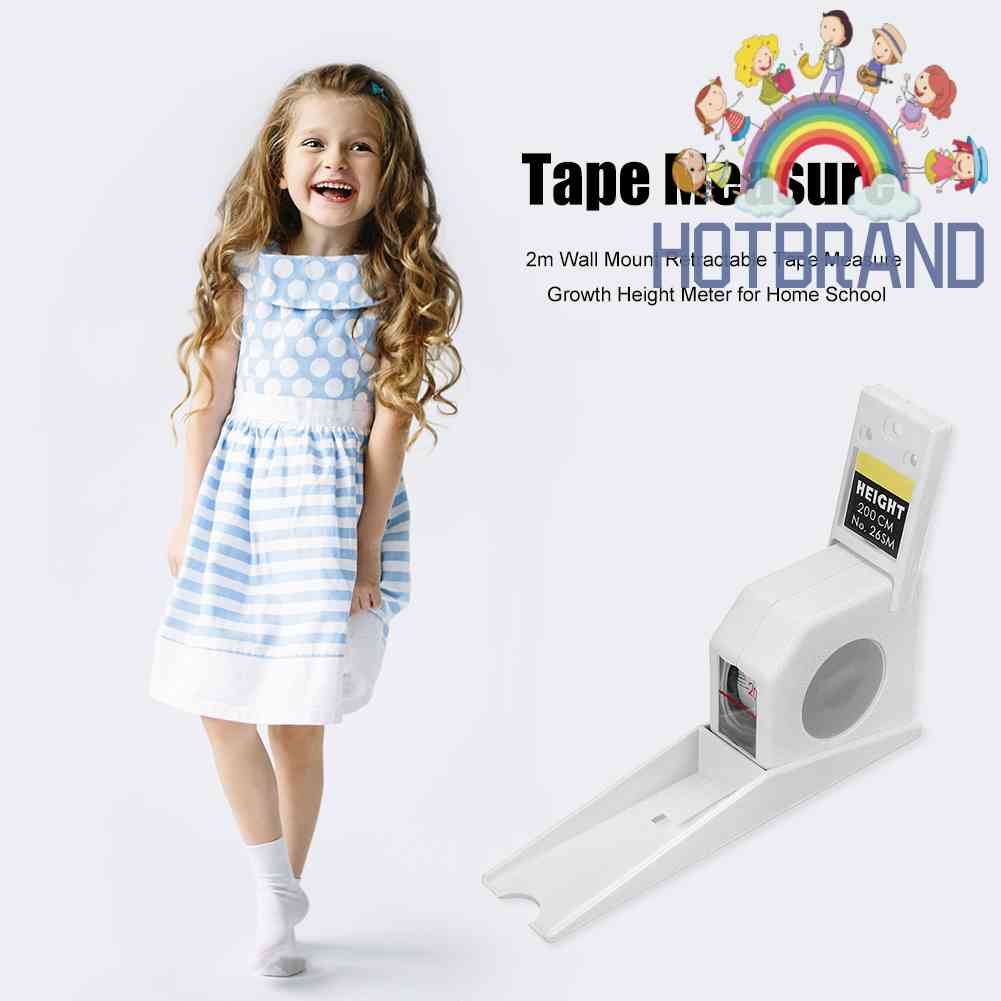 Thước Dây Đo Chiều Cao Gắn Tường Dài 2m Tiện Dụng Chất Lượng Cao