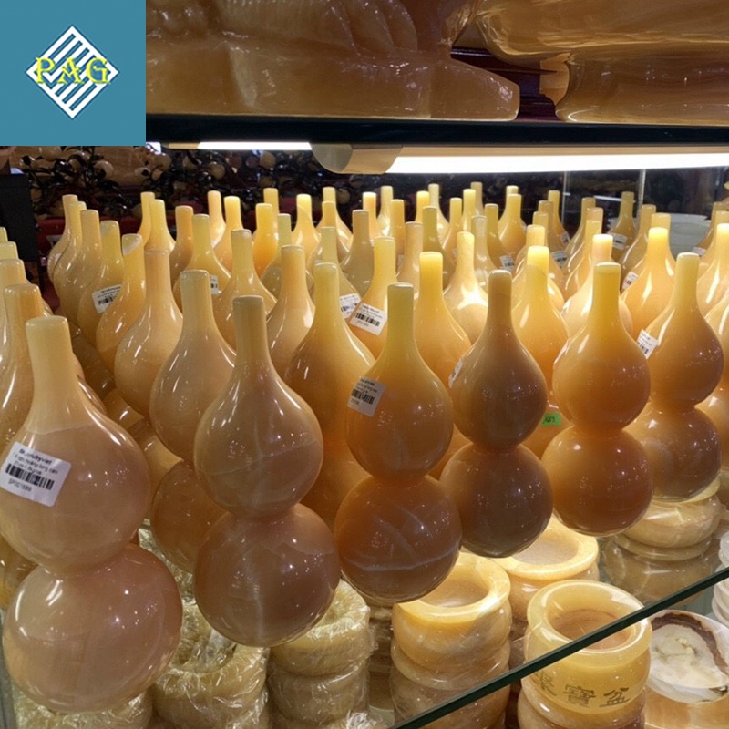 Qủa Bầu Hồ Lô Chiêu Tài Hút Lộc Đá Ngọc Hoàng Long Nguyên Khối