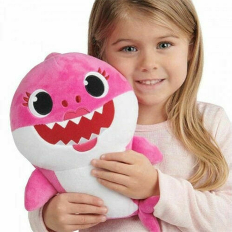 Thú nhồi bông hình cá mập phát nhạc và đèn cho trẻ em