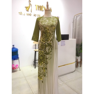 Áo dài đẹp 2022, áo dài thiết kế, in 3D- Mã H88