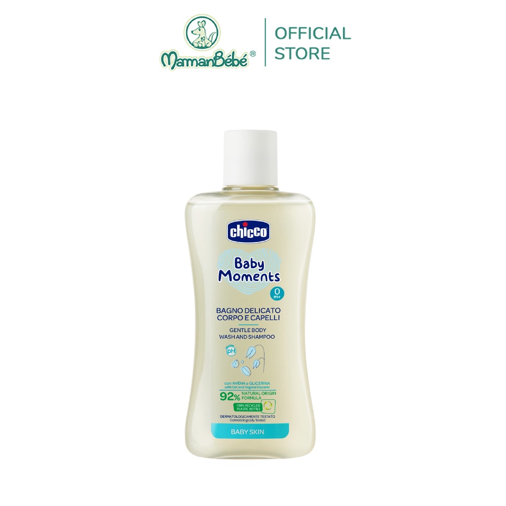 Sữa tắm gội chiết xuất Yến mạch 0M+ Chicco 200ml / 500ml