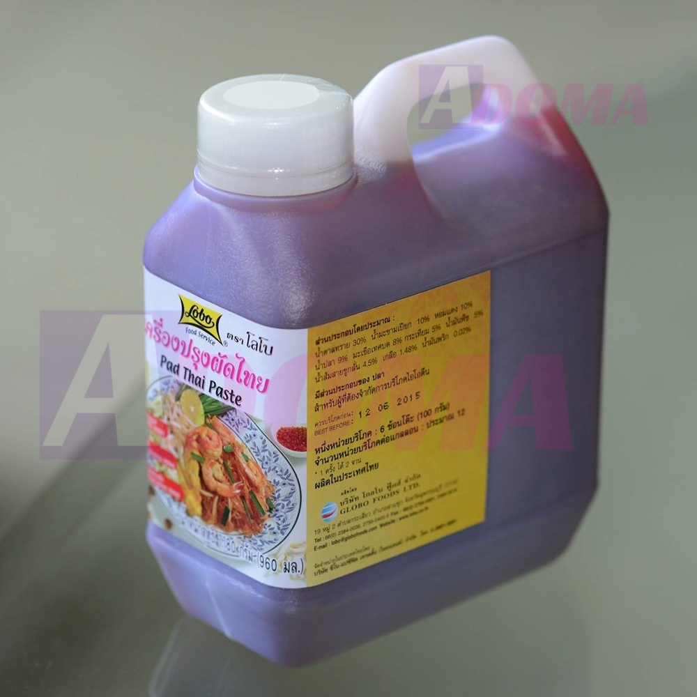 Sốt Pad Thai Lobo hủ tiếu xào Thái can lớn 960ml ซอสผัดไทย