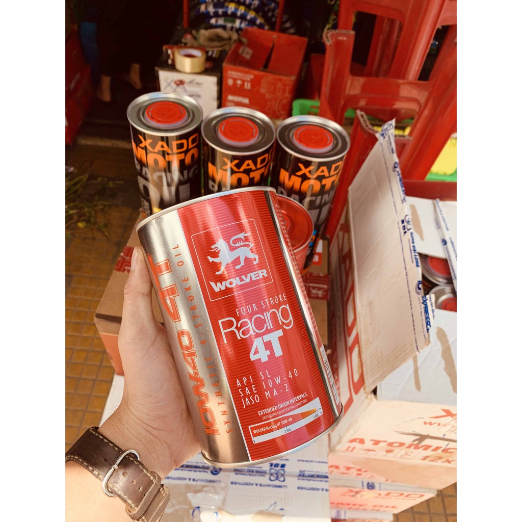 Nhớt WOLVER Racing 4T tổng hợp 10W40