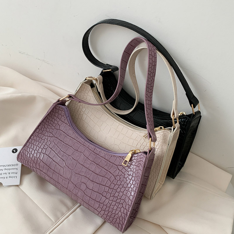 Túi đeo vai thiết kế màu trơn phong cách thời trang Hàn Quốc cho nữ