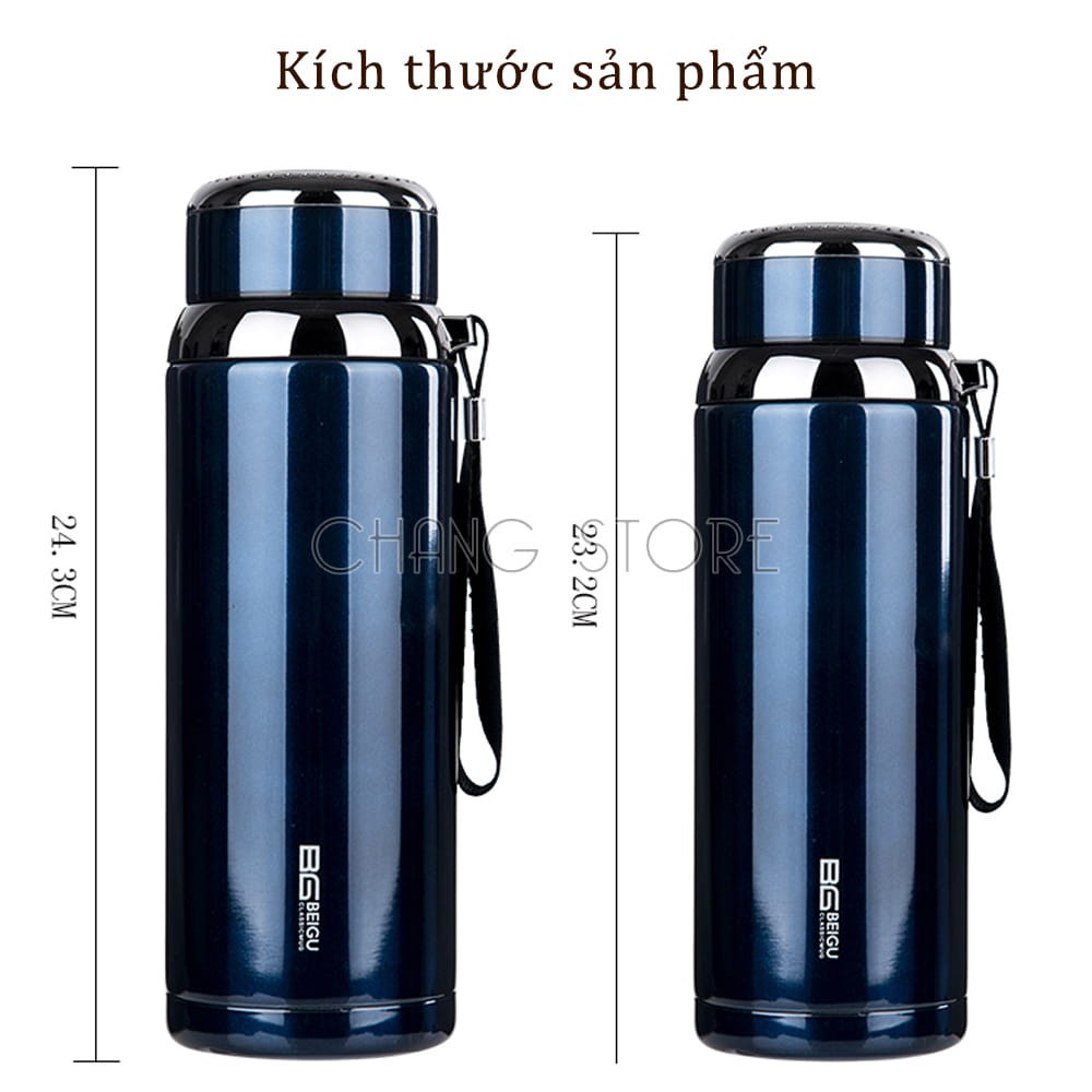 Bình giữ nhiệt nóng lạnh lõi thép inox 304 chống gỉ A150 giữ nhiệt tốt chịu lực chống va đạp tiện lợi