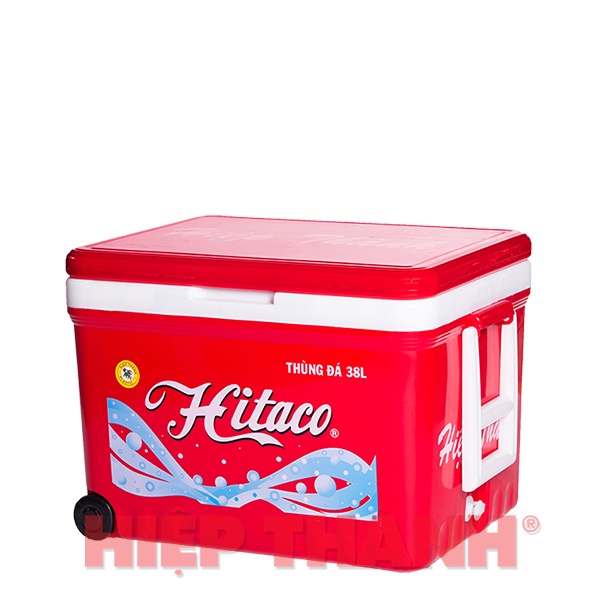 Thùng đá 38l Hitaco có bánh xe giữ nhiệt tốt 20-48h