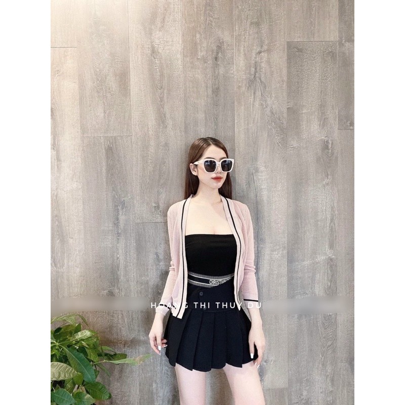 Áo khoác len gân viền siêu đẹp hot thu đông 2021 | BigBuy360 - bigbuy360.vn