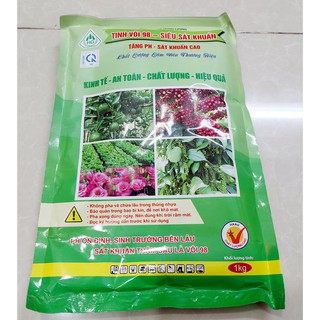 Tinh Vôi Sát Khuẩn, Khử Trùng Và Xử Lý Đất Trồng Gói 1 Kg