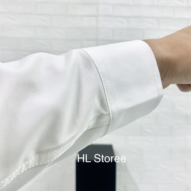 Áo sơ mi nam trơn vải lụa chống nhăn, chống xù | BigBuy360 - bigbuy360.vn