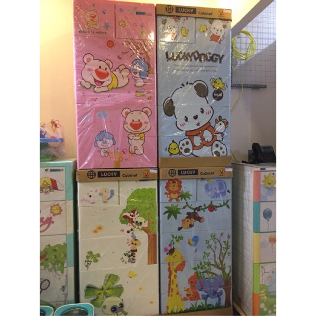 Tủ nhựa Việt Nhật 5 tầng 6 ngăn 60x48x122cm