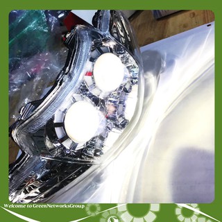 Đầu đèn pha led mắt cú dành cho xe Wave 2002