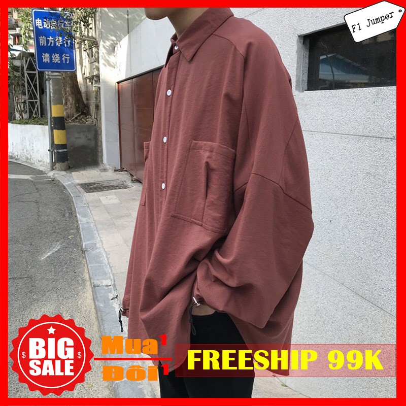 Áo khoác sơ mi oversize flanel cao cấp - Mã AT0025