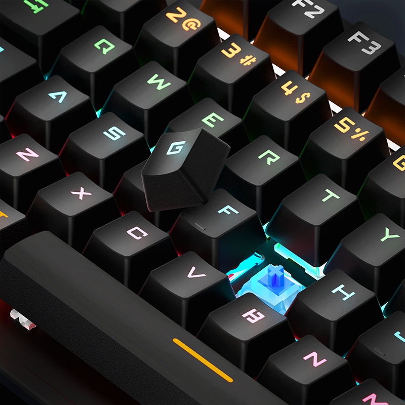 Bàn phím máy tính LEAVEN K880 Bảo hành 24 tháng RGB LED PRO Bàn phím chơi game văn phòng Bàn phím cơ cầm tay dễ thương
