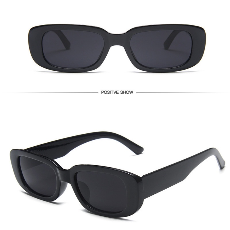 Kính Mát Gọng Vuông Nhỏ Nhiều Màu Sắc Phong Cách retro Âu Mỹ Dành Cho Cặp Đôi