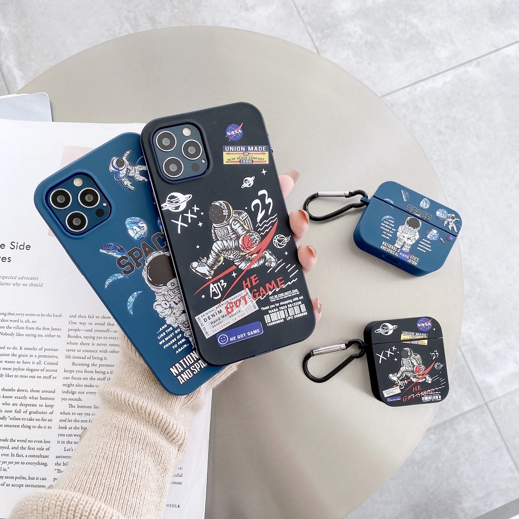 AirPods Pro AirPods 1/2" astronaut wireless bluetooth headset protective case