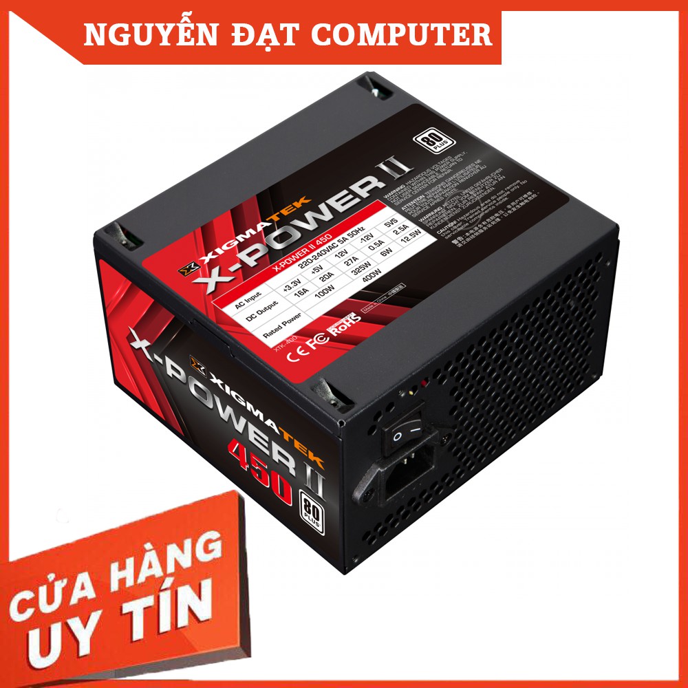 [RẺ VÔ ĐỊCH] Nguồn máy tính XIGMATEK X-POWER III X-450 (EN45969) 400W - Sản phẩm chính hãng cho hệ thống GAME-NET