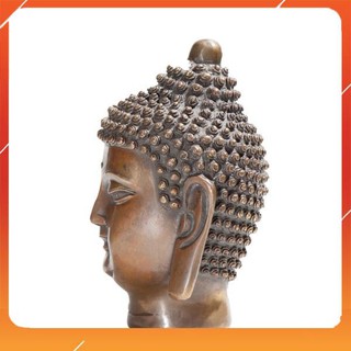 Đầu Phật 15Cm Đồng Trơn  Tượng Phật