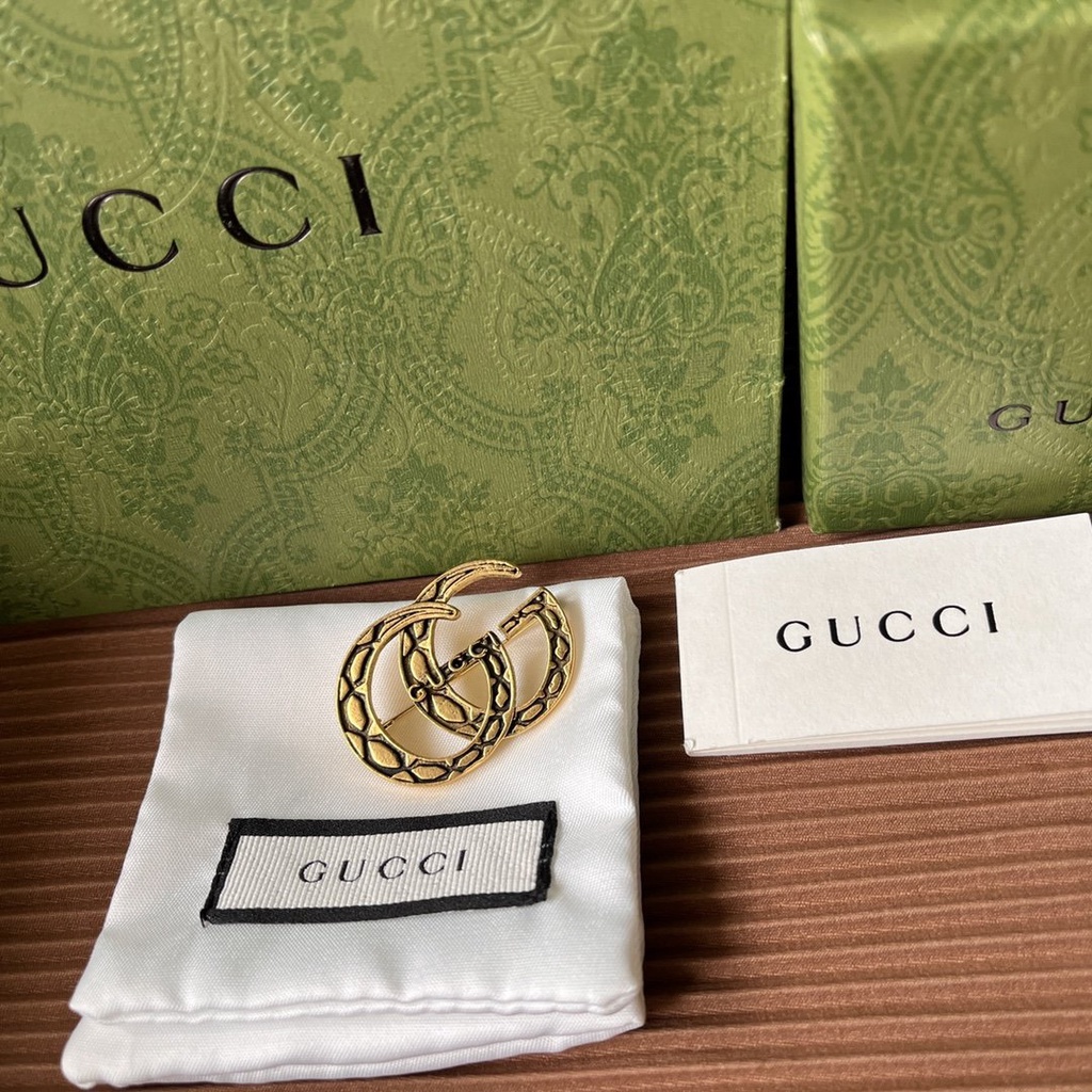 Ghim Cài Áo Hình Cà Vạt/Cà Vạt Thương Hiệu Gucci Thời Trang Dành Cho Nữ Và Nam