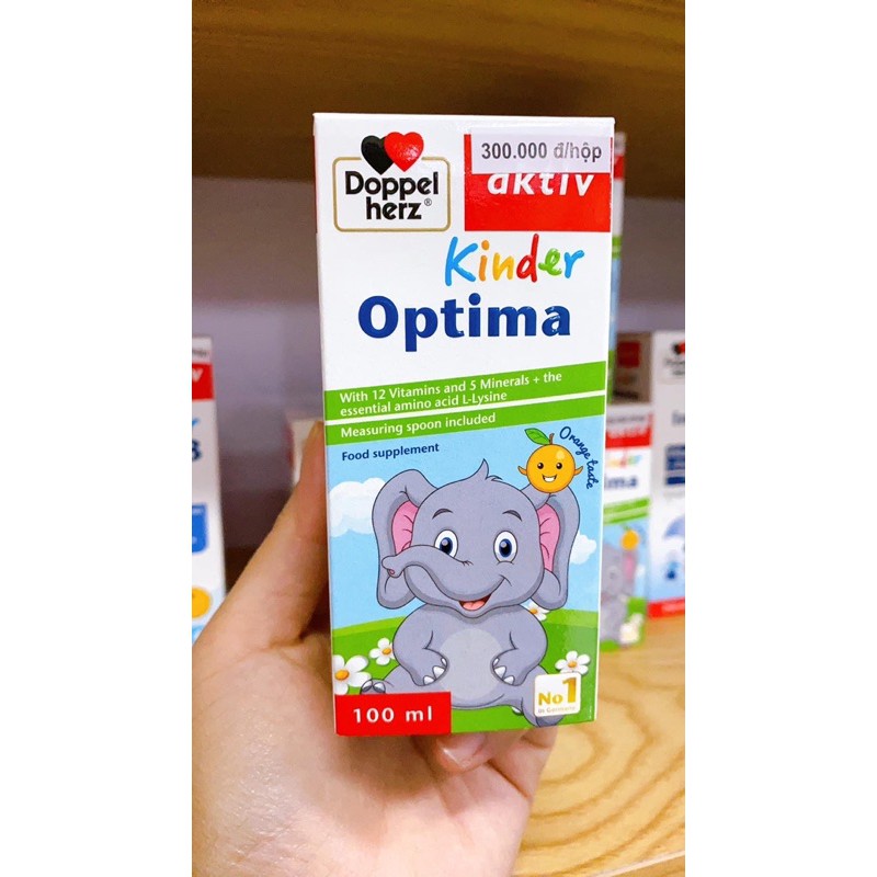 Kinder Optima Doppelherz.Bổ Sung Vitamin Giúp Bé Ăn Ngon Tiêu Hóa,Hấp Thụ Tốt.Xuất Xứ Đức