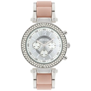 Đồng hồ nữ Style&co. Women's Blush and Silver-Tone Bracelet Watch 39mm
