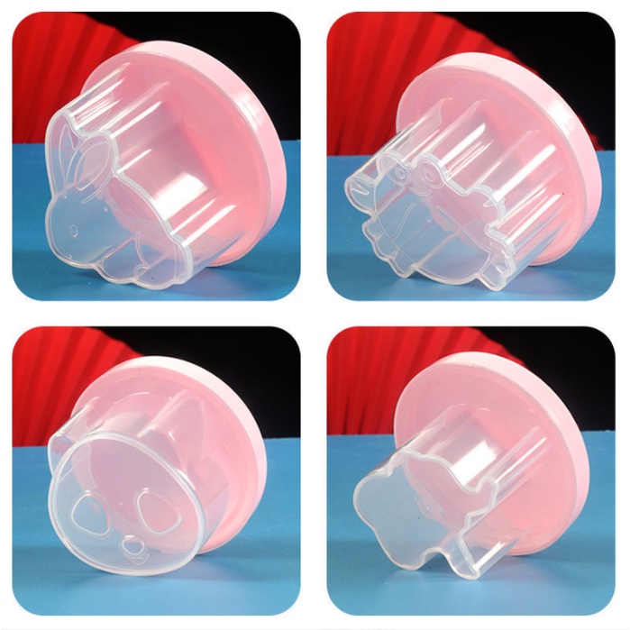 Khuôn hấp trứng, làm đậu hũ cho bé (4 khuôn kèm chổi phết silicon) Luvamo DC16