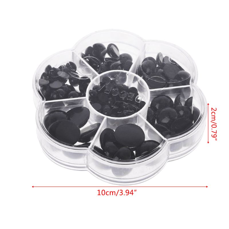 Mắt Nhựa An Toàn Cho Búp Bê 226 Cái 6mm 8mm 10mm 12mm 14mm 16mm 18mm DIY