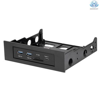 Multifunctional extended cd driver panel 5.25/3.5'' floppy front panel with type-c dual usb3.0 ports sd tf card slot