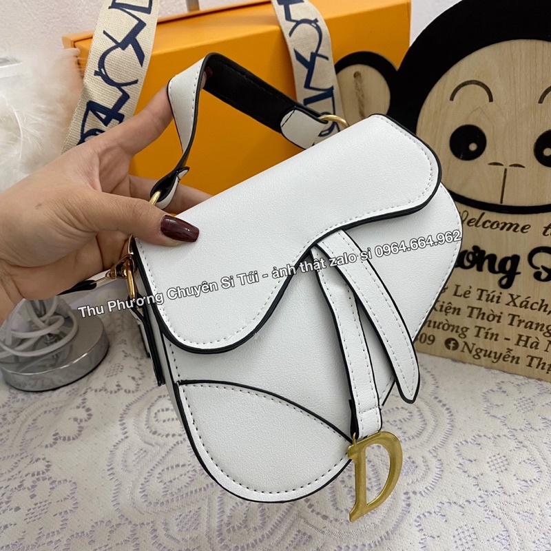 Túi xách đeo chéo nữ yên ngựa đior đẹp đi chơi, thời trang cao cấp cá tính dây đeo bản to (ảnh thật shop chụp)