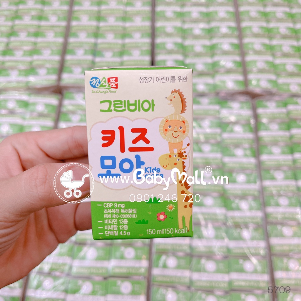 [DATE MỚI NHẤT]Sữa nước Greenbia HiKids Hàn cho bé 1-12 tuổi (THÙNG 24 HỘP 150ML)