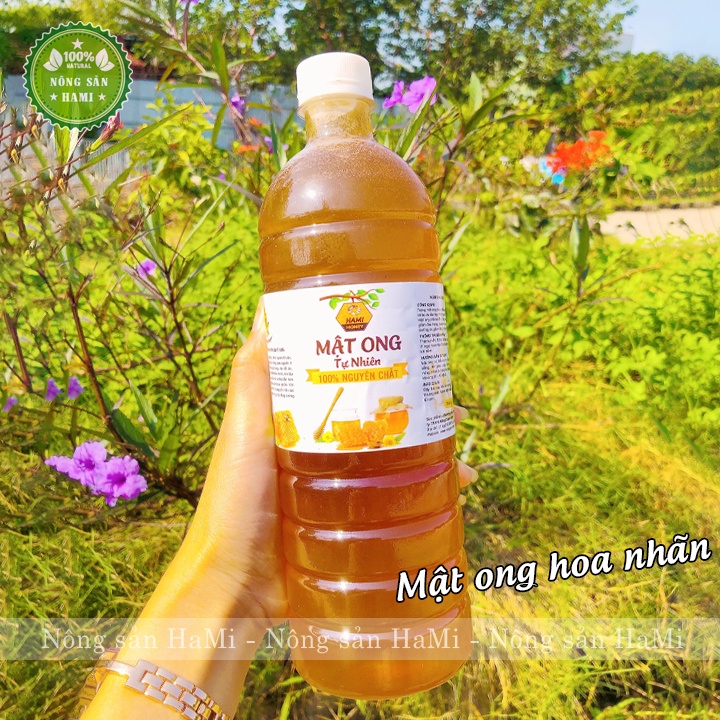 Mật ong nguyên chất hoa cà phê, hoa bạc hà, mật ong rừng, hoa nhãn đặc sánh, thơm ngon 1 Lít - HSD 2 năm