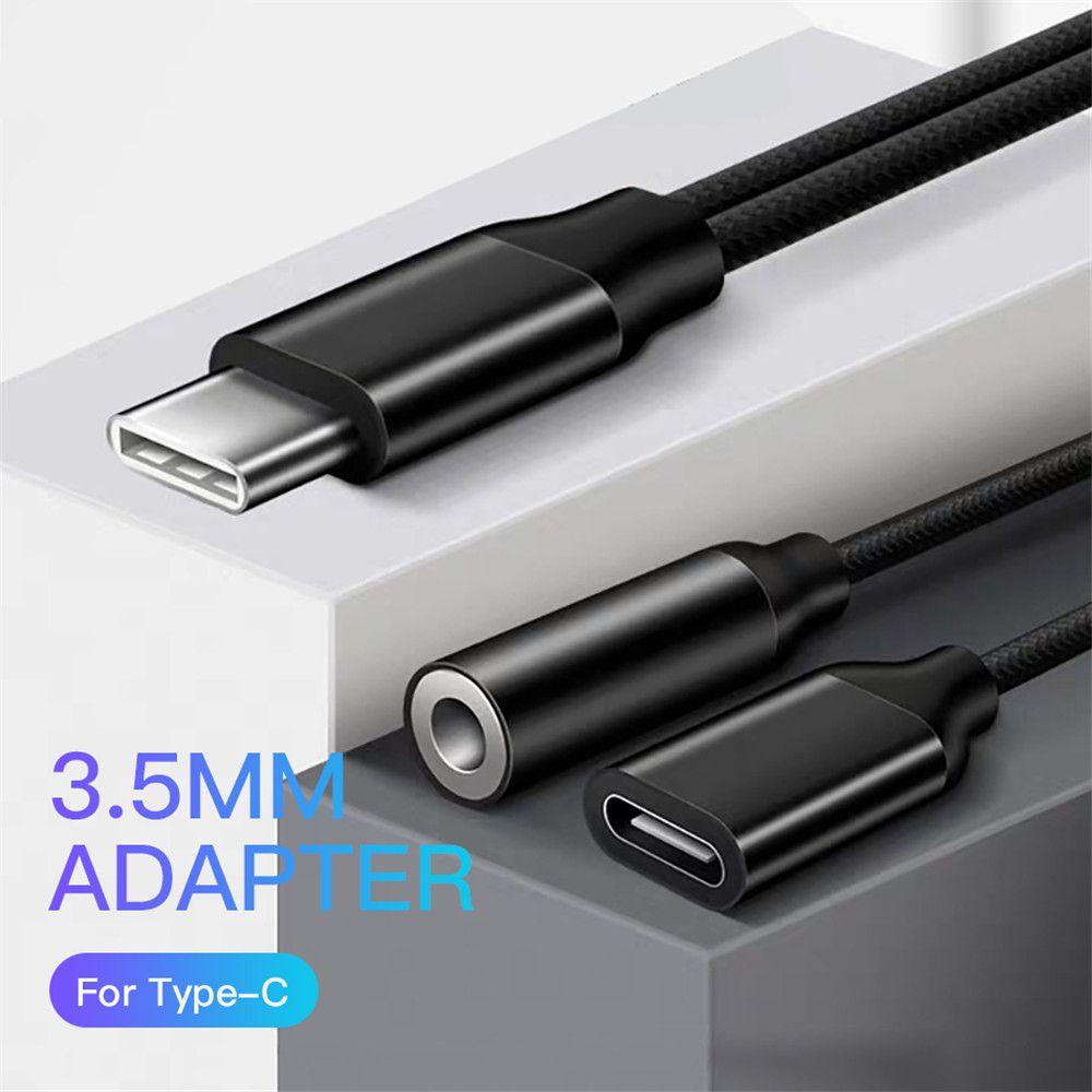 Cáp Chuyển Đổi Âm Thanh USB Type C Sang 3.5 mm 2 Trong 1 Bằng Hợp Kim Nhôm Nhiều Màu Sắc