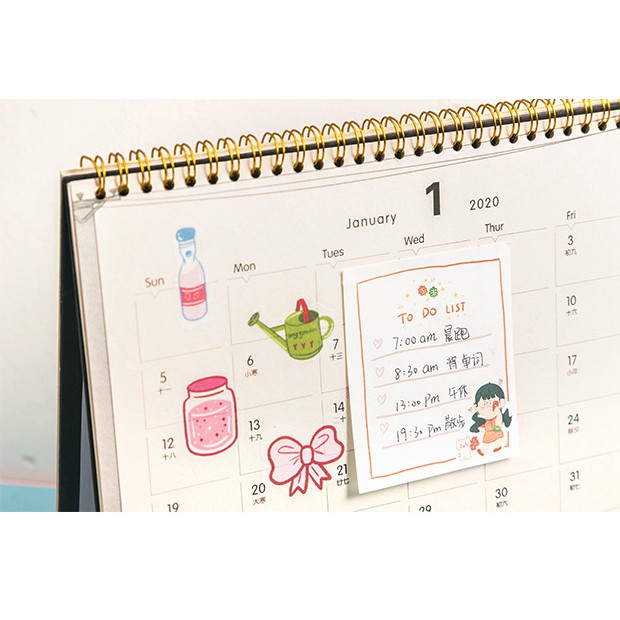 Note Pad Memo Pad Ghi Chép Tiện Lợi Cô Bé Strawberry | NT002