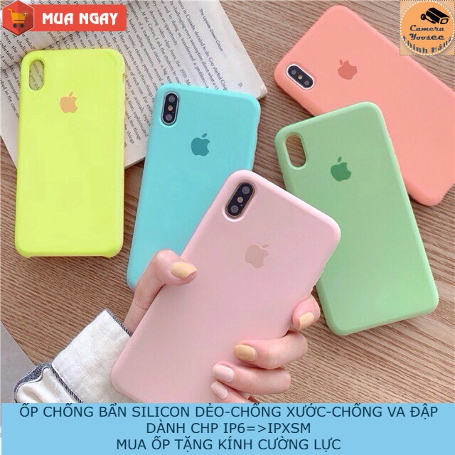 ỐP SILICON DẺO CHỐNG BẨN CHO IPHONE 6 - XSM-FULL VIỀN