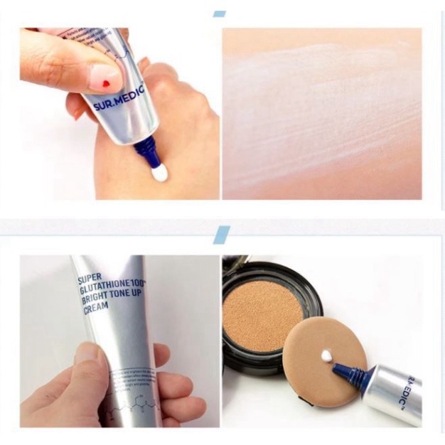 Kem Dưỡng Trắng Da SUR MEDIC Super Glutathione 100 Bright Tone Up Cream 40ml Hàn Quốc
