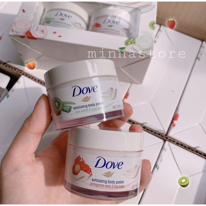 Set Tẩy Da Chết Body Dove Exfoliating Body Polish