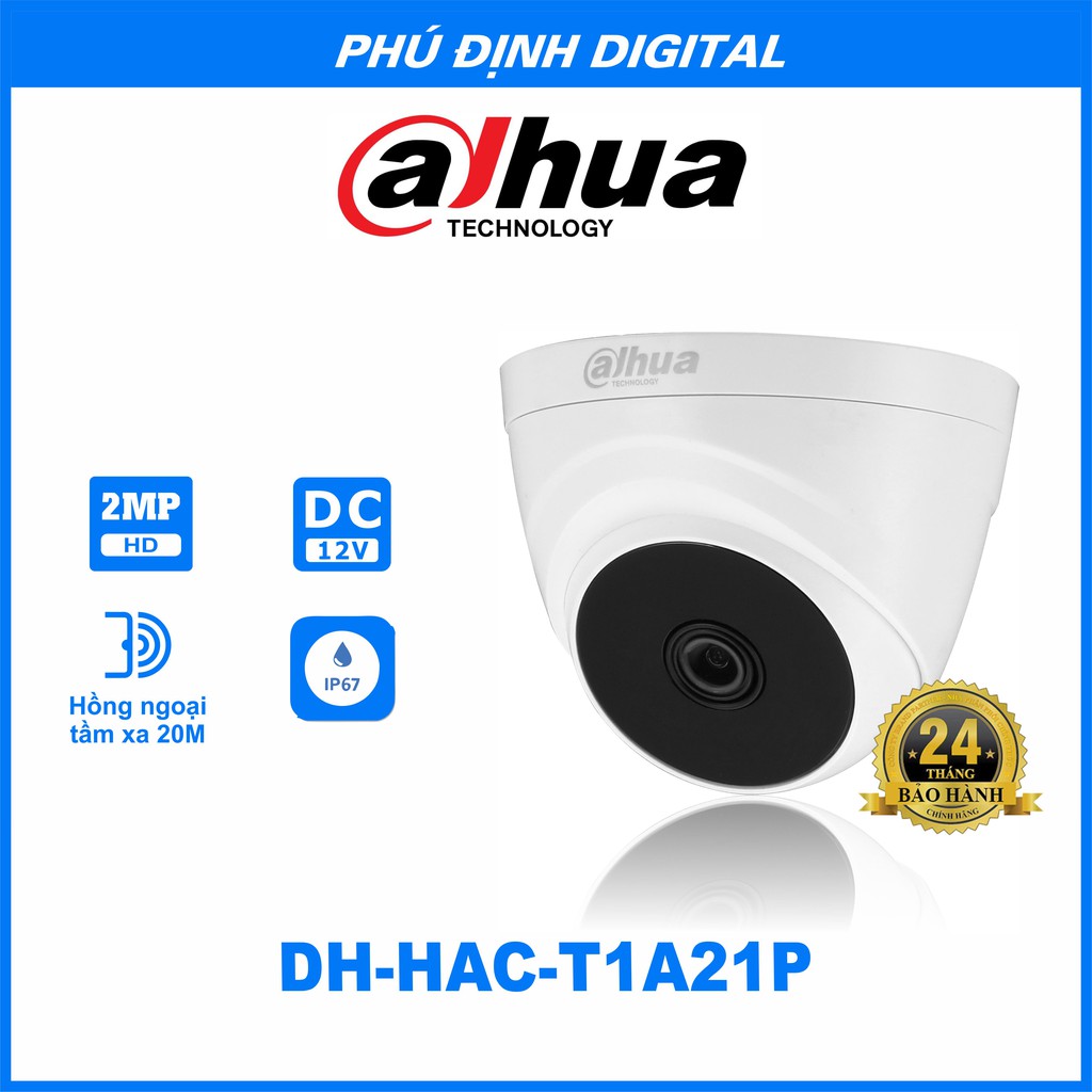 Bộ 8 Camera DAHUA quan sát ngoài trời chống trộm chính hãng bảo hành 24 tháng tặng kèm ô 1Tb