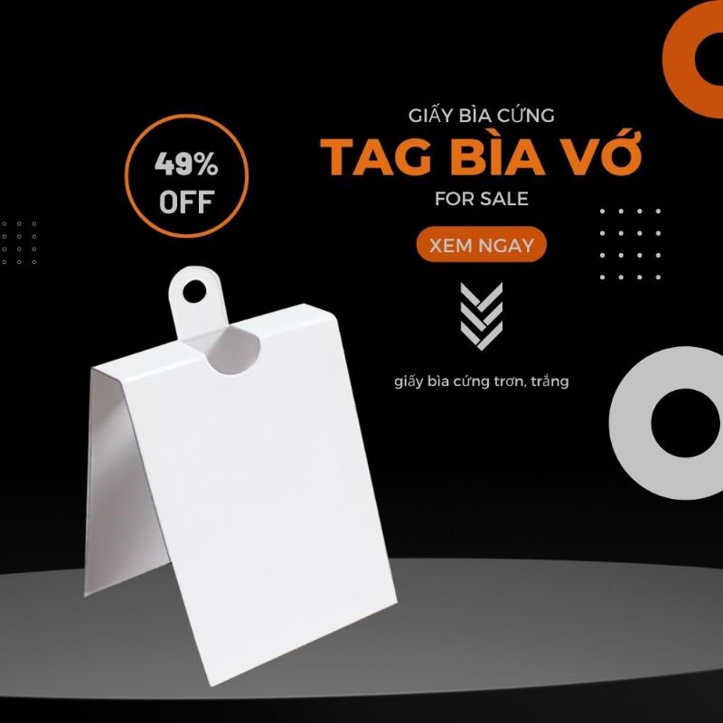 Combo 50 - 100 tag giấy GẮN Tất Chân Nam Nữ, Vớ Cổ Ngắn, cổ dài, giấy bìa cứng trắng trơn không chữ