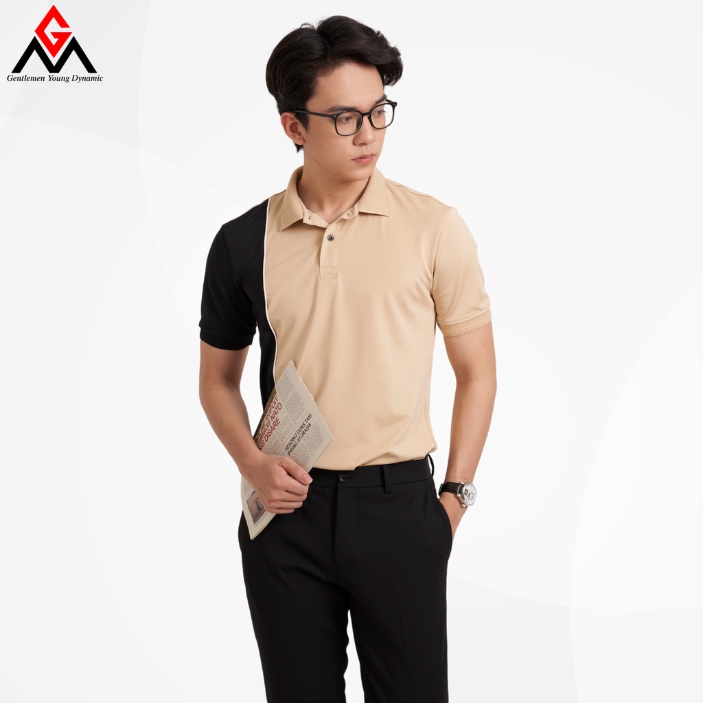 Áo polo nam cao cấp phối sọc phong cách trẻ trung, chất liệu cotton xuất xịn thoáng mát thấm hút mồ hôi- GMAP004