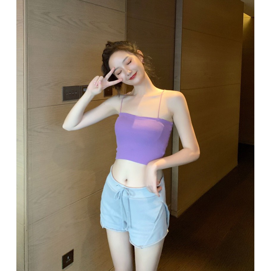 Áo 2 dây sợi bún LISANNA chất bozip body dáng ôm nữ SIÊU HOT | BigBuy360 - bigbuy360.vn