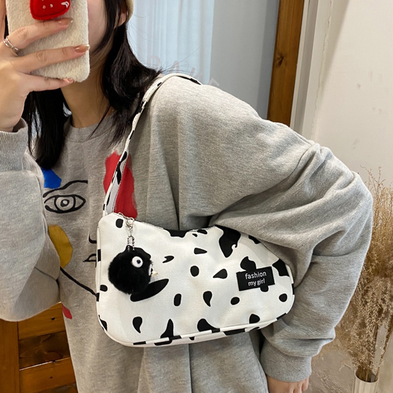 Túi Đeo Chéo Họa Tiết Da Bò Thời Trang Cho Nữ