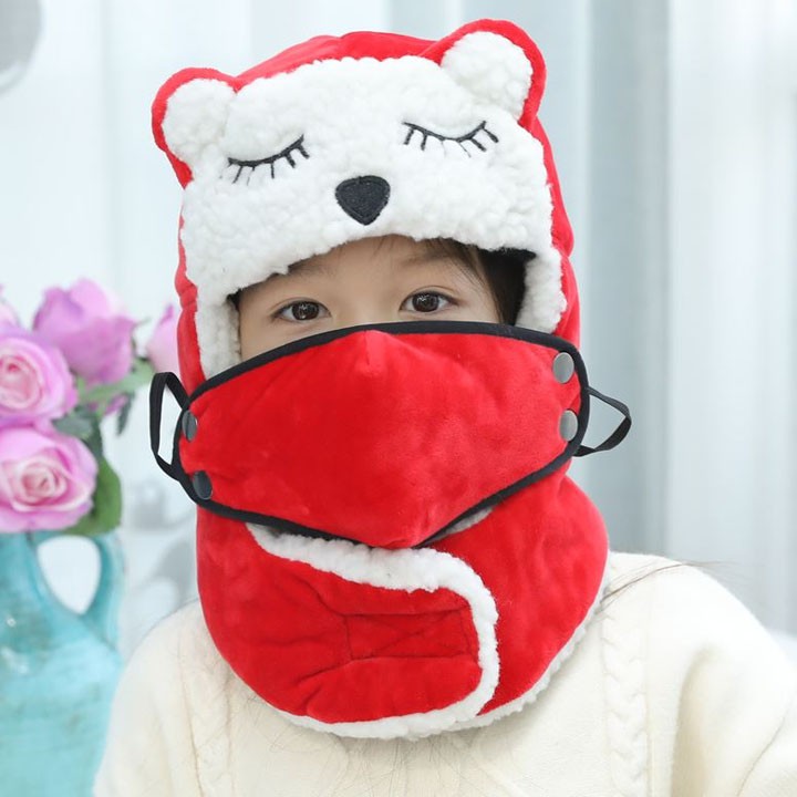 Mũ len cho bé kèm khăn bịt mặt chất Sịn mới nhất 20121
